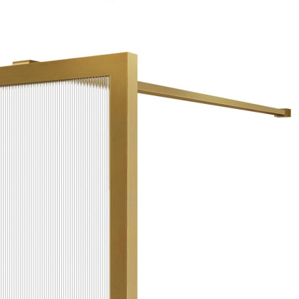 Душевая перегородка Walk-In VSW-1HP800FLBG, 800*2000, брашированное золото, стекло рифленое