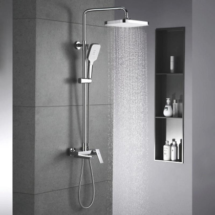 Душевая стойка со смесителем ROSE R18 R1836 Душевая стойка со смесителем ROSE R18 R1836