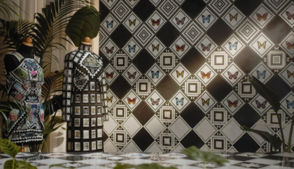 Декор Victorian Marble Blck-Wht Gls 7R 20х20 Декор Victorian Marble Blck-Wht Gls 7R 20х20