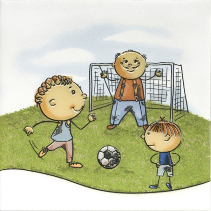 Декор "Футбол" OS\A253\5009 Весёлые старты Белый (20см*20см*6,9мм) (10шт/0,4м2) ., шт Декор "Футбол" OS\A253\5009 Весёлые старты Белый (20см*20см*6,9мм) (10шт/0,4м2) ., шт