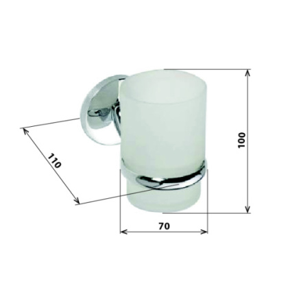 Держатель зубных щеток, стакан