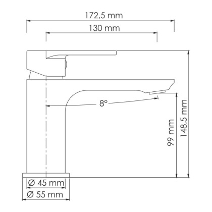 Elbe 7403 Смеситель для раковины Wasserkraft