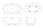 Акриловая ванна BELBAGNO BB70-1500-800 Акриловая ванна BELBAGNO BB70-1500-800