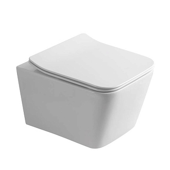 Унитаз подвесной PORTO, сиденье: дюропласт, цвет: белый, арт. PR30116DP Унитаз подвесной PORTO, сиденье: дюропласт, цвет: белый, арт. PR30116DP