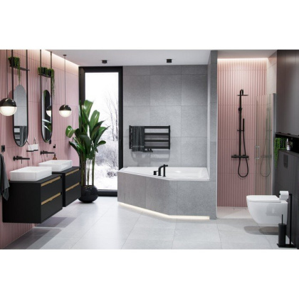 Система для душа наружного монтажа EXCELLENT Rain Pi AREX.1281BL (черный мат) Система для душа наружного монтажа EXCELLENT Rain Pi AREX.1281BL (черный мат)