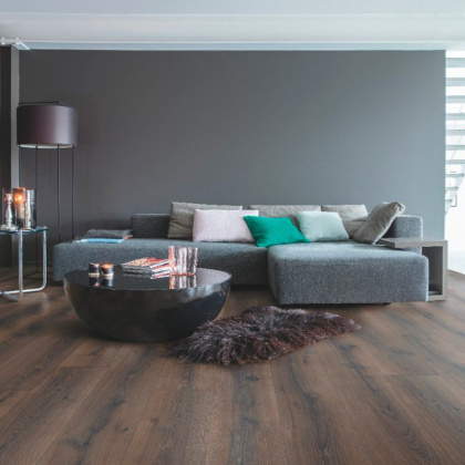 Ламинат Quick Step MAGESTIC MJ3553 Дуб пустынный шлиф.темно-коричн. (9,5мм/32кл/2,952м2), м2 Ламинат Quick Step MAGESTIC MJ3553 Дуб пустынный шлиф.темно-коричн. (9,5мм/32кл/2,952м2), м2