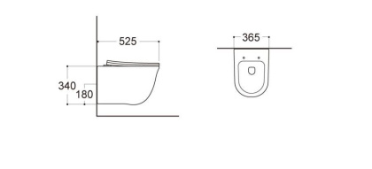 Подвесной унитаз Акватек Классик AQ1111-00 Подвесной унитаз Акватек Классик AQ1111-00