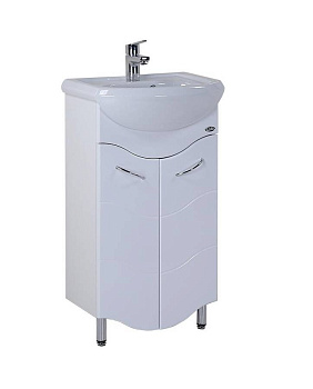 Тумба Onika Лайн 45 напольная, белая (ум. Уют 45)