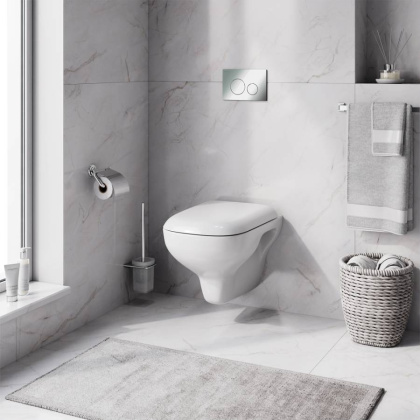 IS49051.801700 Инсталляция с клавишей Pro L глянец. Хром с подвесным унитазом Like FlashClean с сид м/л