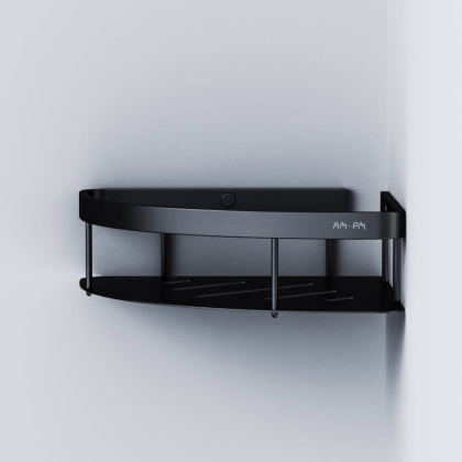 Полка для душа Sense L угловая, 6х30х23 см, черная, A745412