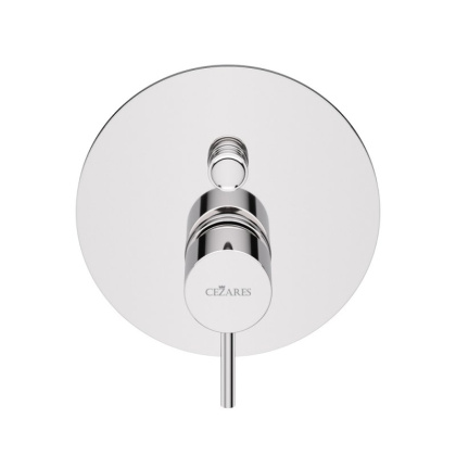 LEAF-VDIM-L-SR Встраиваемый однорычажный смеситель с переключателем на 2 выхода, исполнение Sunrise