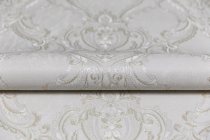 Обои виниловые Ориент мотив, серый светлый, KM7702