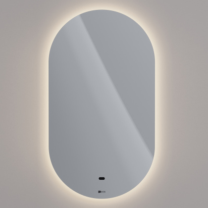 Зеркало Lemark OLSA 55х100см овальное с интерьерной подсветкой, с подогревом Зеркало Lemark OLSA 55х100см овальное с интерьерной подсветкой, с подогревом