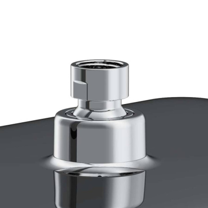 940050000 Merkur верхний душ, квадрат, Хром