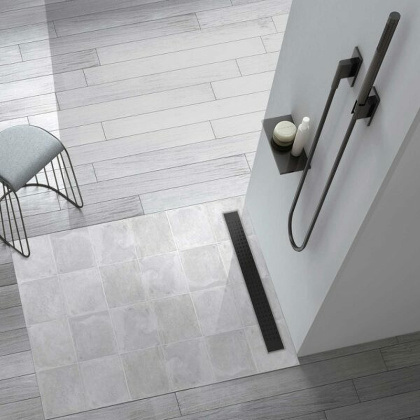 Душевой лоток SAY OPTIMA 601.70.B.M.S.PITI, 70 см, матовый черный