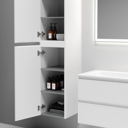 Шкаф-пенал SANCOS Snob T подвесной Bianco, 350х350х1650 мм, арт. PSNT35W