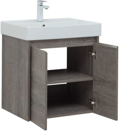 Тумба под раковину Aquanet Nova Lite 60 дуб рошелье (2 дверцы) Тумба под раковину Aquanet Nova Lite 60 дуб рошелье (2 дверцы)