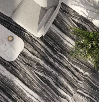 Surface Laboratory/Гемма черно-белый лаппатированный обрезной 119,5x320x11