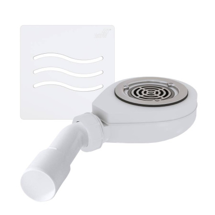 Сифон для душевых поддонов RGW S-016-1 Волна Белый 90 мм