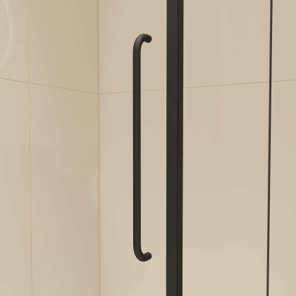 Душевой уголок  90* 70*185 RGW CL-46-B Прямоуг./Чёрный/Прозрачное/6 мм