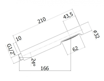 CZR-B-D1F-MM Ручной душ, металлический, исполнение Morning Mist