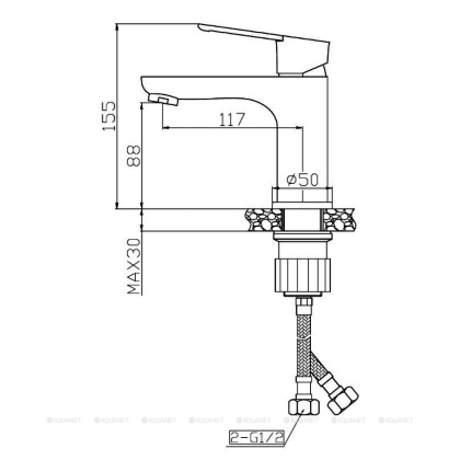 Смеситель для раковины Agger Brave A2302100