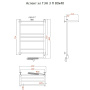 Полотенцесушитель Аспект эл ТЭН 3 П 80*40 (ЛЦ6) Полотенцесушитель Аспект эл ТЭН 3 П 80*40 (ЛЦ6)