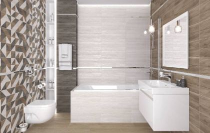 Плитка настенная 60140 Avenue бежевый узор 20*60 (10шт/1,2м2), м2