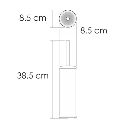 K-1027BRUSHED GOLD  Щетка для унитаза напольная K-1027BRUSHED GOLD  Щетка для унитаза напольная
