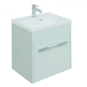 Тумба под раковину Aquanet Августа 50 белый (ручки хром) Тумба под раковину Aquanet Августа 50 белый (ручки хром)