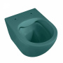 Подвесной унитаз Abber Bequem AC1101MBG темно-зеленый матовый с микролифтом Подвесной унитаз Abber Bequem AC1101MBG темно-зеленый матовый с микролифтом