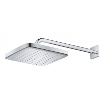 Верхний душ GROHE Tempesta CUBE 250, квадратный (низ-хром, верх-белый) + Душевой кронштейн 380 мм, хром (26687000) Верхний душ GROHE Tempesta CUBE 250, квадратный (низ-хром, верх-белый) + Душевой кронштейн 380 мм, хром (26687000)