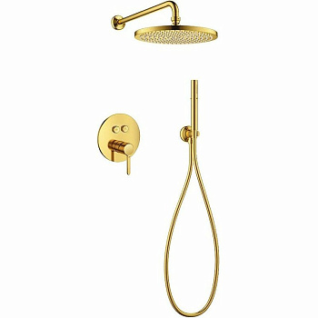 ECO-DSET-BORO Душевой набор (встраиваемый смеситель с кнопочным управлением, верхний душш диаметр 25 см, ручной душ со шлангом, штуцером и держател ECO-DSET-BORO Душевой набор (встраиваемый смеситель с кнопочным управлением, верхний душш диаметр 25 см, ручной душ со шлангом, штуцером и держател