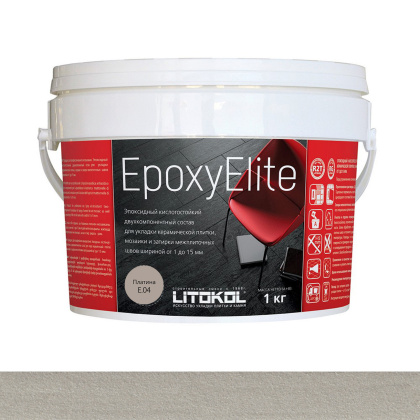Затирка эпоксидная EPOXYELITE E.04 Платина  1кг Затирка эпоксидная EPOXYELITE E.04 Платина  1кг
