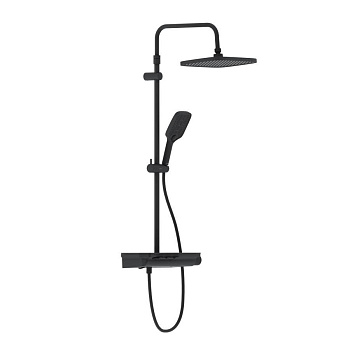 953760300 Gala душевая система с ванно  душевым ТМС смесителемполкой, чёрный 953760300 Gala душевая система с ванно  душевым ТМС смесителемполкой, чёрный
