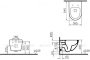 Унитаз подвесной Vitra Sento  безободковый (без сиденья)