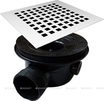 Сифон с крышкой для поддонов из камня VST-2SR2B c гидрозатвором, черный Сифон с крышкой для поддонов из камня VST-2SR2B c гидрозатвором, черный