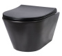 Унитаз подвесной безободковый Creto Logan L3 черный матовый 1003-002-L3BlMat