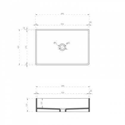 Раковина накладная прозрачная ABBER Kristall AT2803Onyx Раковина накладная прозрачная ABBER Kristall AT2803Onyx