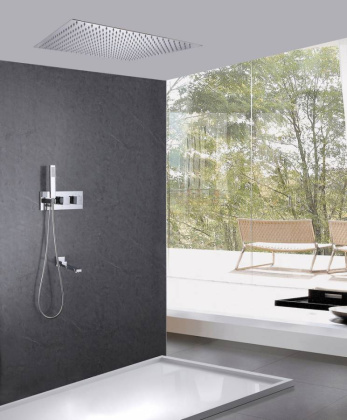 Душевая система ABBER Daheim AF8254 скрытого монтажа с изливом, термостат, хром Душевая система ABBER Daheim AF8254 скрытого монтажа с изливом, термостат, хром