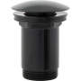 Пробка "click-clack" к сифону для умывальника A706BL (черная)