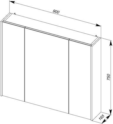 Зеркало-шкаф Aquanet Латина 90 белый Зеркало-шкаф Aquanet Латина 90 белый