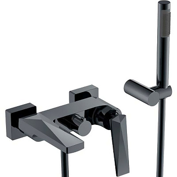 Смеситель для ванны с душ.гарнитуром VENTURO Shine Gun Metall