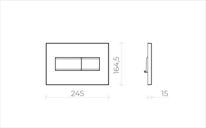 Кнопка смыва для инсталляции Creto Snap 2.0 KL-CR-752-4 черный матовый / золото матовый