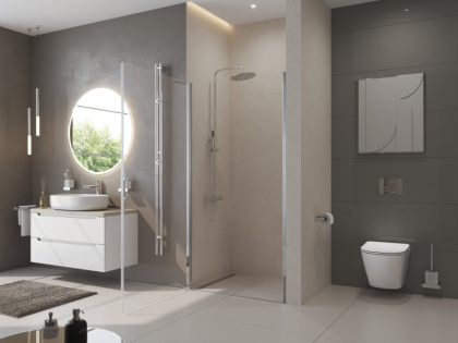 Душевая дверь BelBagno UNO-B-1-90-P-Cr Душевая дверь BelBagno UNO-B-1-90-P-Cr