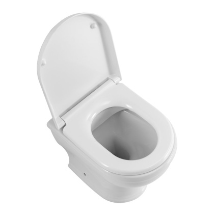 CZR-265-CBR Чаша унитаза приставного безободкового, P-trap, полное примыкание к стене  CZR-265-CBR Чаша унитаза приставного безободкового, P-trap, полное примыкание к стене