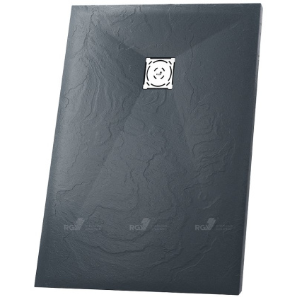 Душевой поддон  70*160*2,5 RGW ST-0167G Графит/Прямоуг Ø 90 мм Каменный