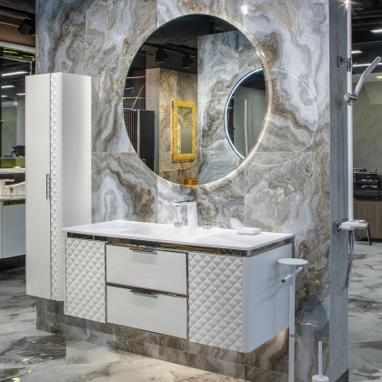 Зеркало Vallessi круглое с тыльной подсветкой , 100см 545-100 Boheme Зеркало Vallessi круглое с тыльной подсветкой , 100см 545-100 Boheme