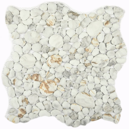 Мозаика Point Beige Point Beige серый/белый (30,5см*30,5см*7мм) (11шт/1,023м2) матовая, м2