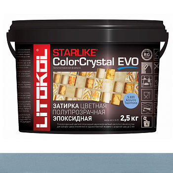 Затирка эпоксидная STARLIKE COLOR CRYSTAL EVO, S.820 Azzurro Taormina 2,5кг Затирка эпоксидная STARLIKE COLOR CRYSTAL EVO, S.820 Azzurro Taormina 2,5кг